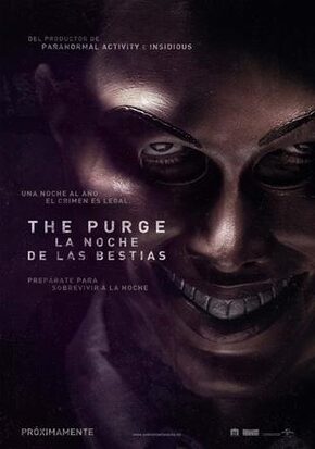 Póster The Purge. La noche de las bestias