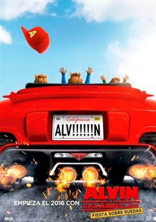 Póster Alvin y las ardillas: Fiesta sobre ruedas