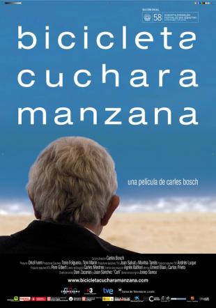 Póster Bicicleta, cuchara, manzana