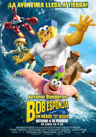 Póster Bob Esponja: un héroe fuera del agua