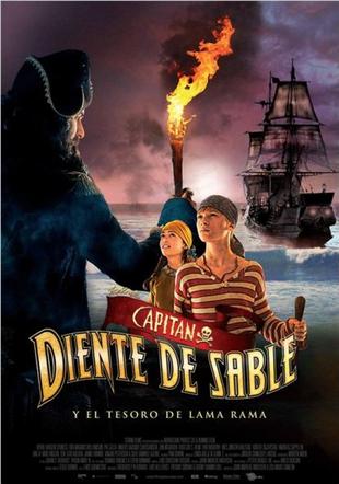 Póster Capitán Diente de Sable y el tesoro de Lama Rama