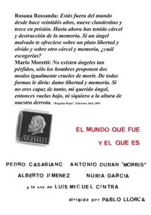 Póster El mundo que fue y el que es
