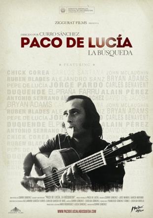 Póster Paco de Lucía: la búsqueda