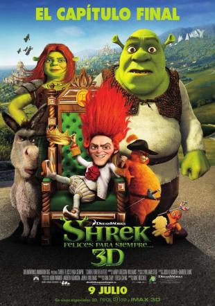 Póster Shrek felices para siempre